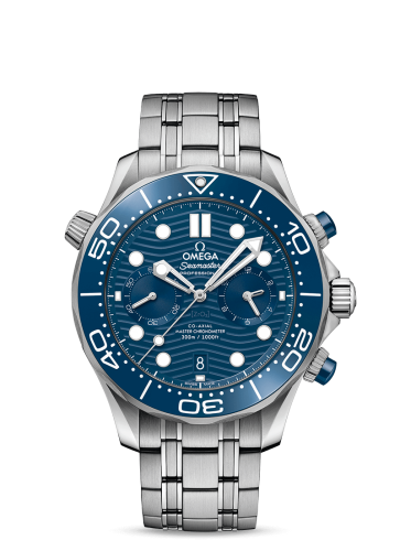 [210.30.44.51.03.001 (aka: 21030445103001)] Seamaster Diver 300M Master Co-Axial 44 Chronograph Stainless Steel / Blue / Bracelet