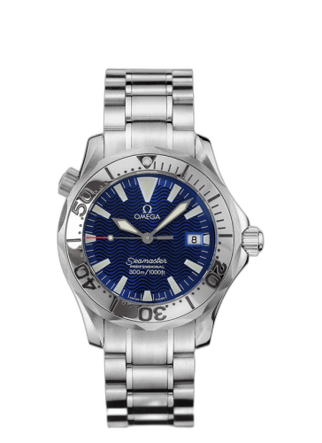 [2263.80.00 (aka: 22638000)] Seamaster Diver 300M Quartz 36.25 Stainless Steel / Electric Blue / Bracelet