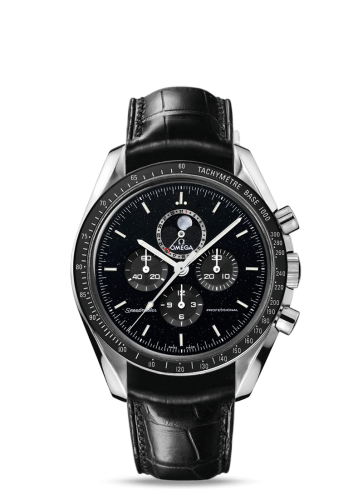 [311.33.44.32.01.001 (aka: 31133443201001)] Speedmaster Professional Moonphase Aventurine / Strap