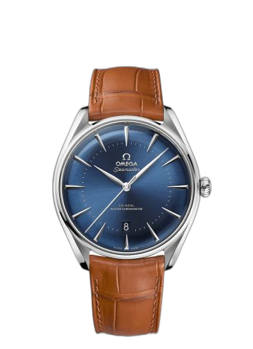 [511.13.40.20.03.002 (aka: 51113402003002)] Seamaster Master Co-Axial 39.5 Moscow Edition Stainless Steel / Blue / Alligator