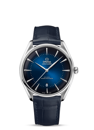 [511.13.40.20.03.001 (aka: 51113402003001, City Edition)] Seamaster Master Co-Axial 39.5 London Edition Stainless Steel / Blue / Alligator