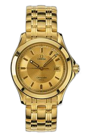[2111.11.00] Seamaster 120M Quartz 36.25 Yellow Gold / Champagne