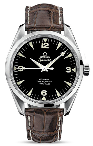 [2802.52.37 (aka: 28025237)] Seamaster Aqua Terra 150M Co-Axial 42.2 Railmaster / Brown Alligator