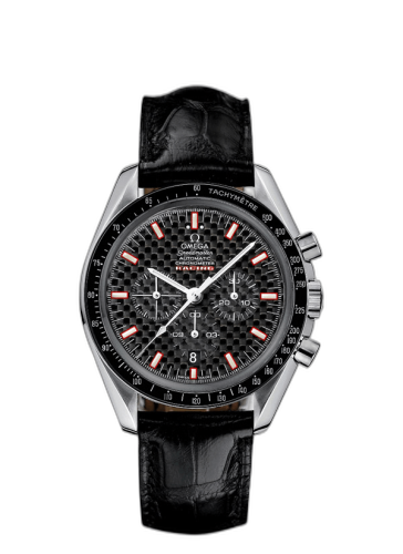 [3852.59.11] Speedmaster Racing Chronometer Stainless Steel / Carbon Black