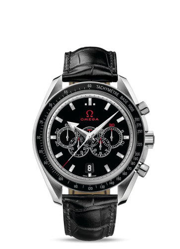 [321.33.44.52.01.001 (aka: 32133445201001)] Speedmaster Co-Axial Stainless Steel / Black / Olympic Collection