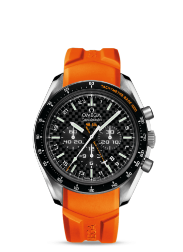 [321.92.44.52.01.003 (aka: 32192445201003)] Speedmaster HB-SIA Co-Axial GMT Titanium / Black Carbon / Orange Rubber