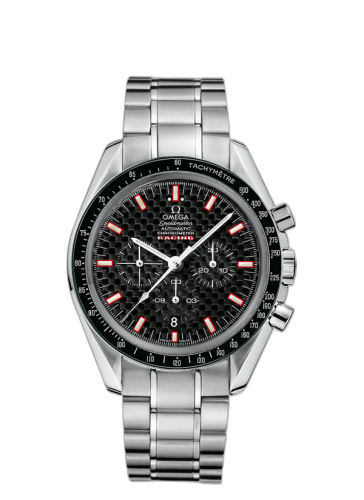 [3552.59.00] Speedmaster Racing Chronometer Stainless Steel / Carbon Black / Bracelet
