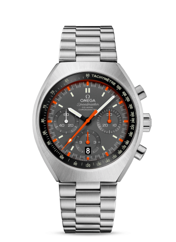 [327.10.43.50.06.001 (aka: 32710435006001)] Speedmaster Mark II Co-Axial Chronograph Stainless Steel / Grey / Bracelet