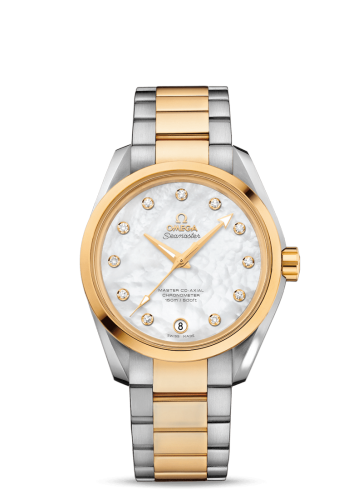 [231.20.39.21.55.004 (aka: 23120392155004)] Seamaster Aqua Terra 150M Master Co-Axial 38.5 Stainless Steel / Yellow Gold / MOP / Bracelet