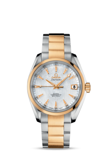 [231.20.39.21.55.002 (aka: 23120392155002)] Seamaster Aqua Terra 150M Co-Axial 38.5 Stainless Steel / Yellow Gold / MOP / Bracelet