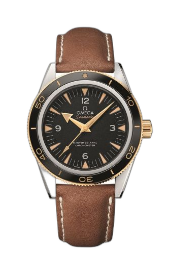 [233.22.41.21.01.001 (aka: 23322412101001)] Seamaster 300 Master Co-Axial Steel Stainless Steel / Yellow Gold / Black / Strap