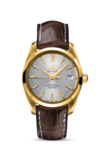 [2603.30.37] Seamaster Aqua Terra 150M Co-Axial 39.2 Yellow Gold / Silver