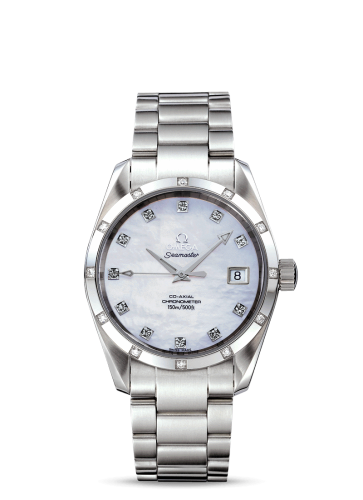 [2505.75.00] Seamaster Aqua Terra 150M Co-Axial 36.2 Stainless Steel / Diamond / MOP / Bracelet