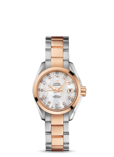 [231.20.30.20.55.001 (aka: 23120302055001)] Seamaster Aqua Terra 150M Co-Axial 30 Stainless Steel / Red Gold / MOP / Bracelet