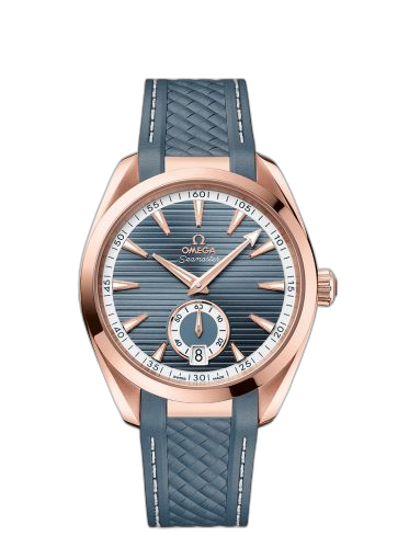 [220.52.41.21.03.002] Seamaster Aqua Terra 150M Master Chronometer Small Seconds 41 Sedna Gold / Blue / Rubber
