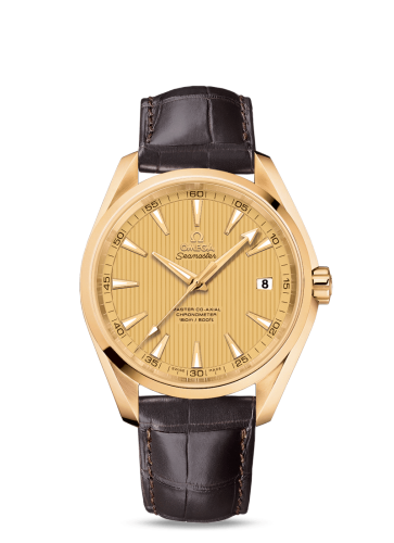 [231.53.42.21.08.001 (aka: 23153422108001)] Seamaster Aqua Terra 150m Master Co-Axial 41.5 Yellow Gold / Champagne