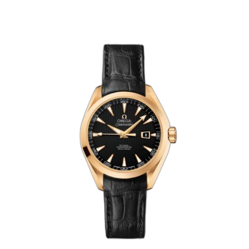 [231.53.34.20.01.001 (aka: 23153342001001)] Seamaster Aqua Terra 150M Co-Axial 34 Yellow Gold / Black