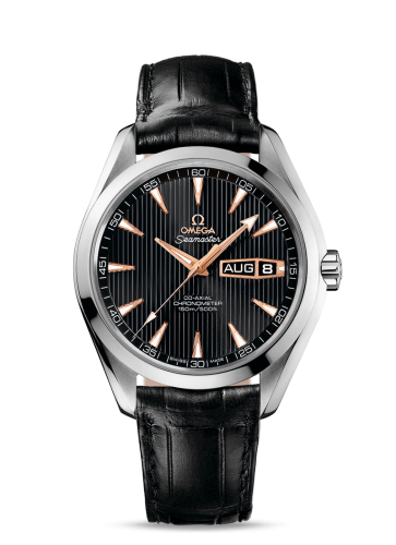 [231.53.43.22.01.001 (aka: 23153432201001)] Seamaster Aqua Terra 150m Co-Axial 43 Annual Calendar White Gold / Grey