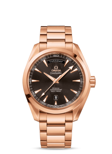 [231.50.42.22.06.001 (aka: 23150422206001)] Seamaster Aqua Terra 150m Co-Axial 41.5 Day-Date 41.5mm Red Gold / Grey / Bracelet