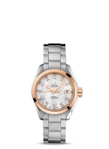 [231.20.30.20.55.003 (aka: 23120302055003)] Seamaster Aqua Terra 150M Co-Axial 30 Stainless Steel / Red Gold / MOP / Bracelet