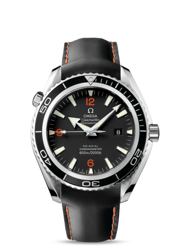 [2900.51.82 (aka: 29005182)] Seamaster Planet Ocean 600M Co-Axial 45.5 Stainless Steel / Orange Numerals / Rubber