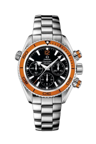 [222.30.38.50.01.002 (aka: 22230385001002)] Seamaster Planet Ocean 600M Co-Axial 37.5 Chronograph Stainless Steel / Orange / Bracelet