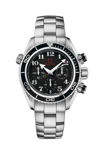 [222.30.38.50.01.003 (aka: 22230385001003)] Seamaster Planet Ocean 600M Co-Axial 37.5 Chronograph Stainless Steel / Black / Bracelet / Olympic Timeless