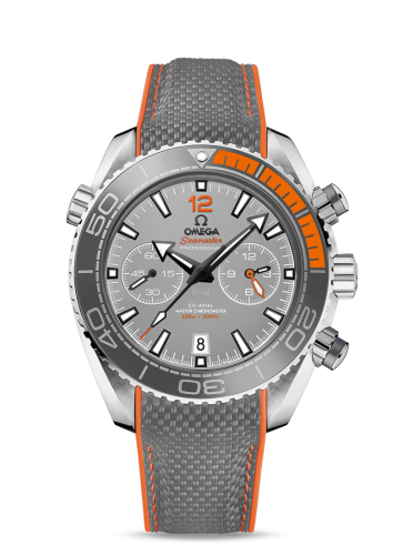 [215.92.46.51.99.001 (aka: 21592465199001)] Seamaster Planet Ocean 600M Co-Axial 45.5 Master Chronometer Chronograph Titanium / Grey / Strap