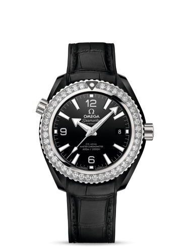 [215.98.40.20.01.001 (aka: 21598402001001)] Seamaster Planet Ocean 600M Co-Axial 39.5 Master Chronometer Deep Black / Black / Strap