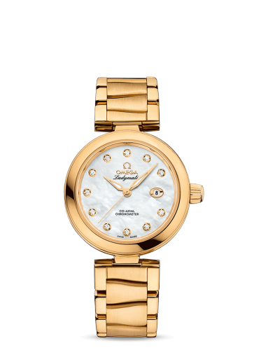 [425.60.34.20.55.003 (aka: 42560342055003)] LadyMatic Co-Axial 34 Yellow Gold / MOP / Bracelet