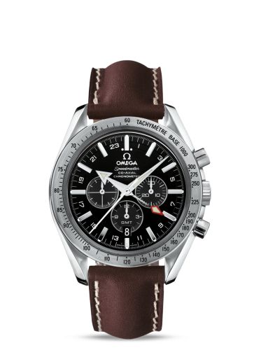 [3881.50.37 (aka: 38815037)] Speedmaster Broad Arrow Co-Axial GMT Stainless Steel / Black