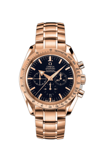 [3153.80.00] Speedmaster Broad Arrow Red Gold / Black / Bracelet