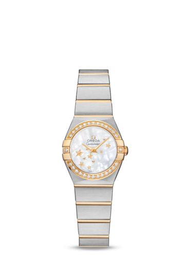 [123.25.24.60.05.001 (aka: 12325246005001)] Constellation Quartz 24 Brushed Stainless Steel / Yellow Gold / Diamond / MOP Stars