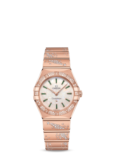 [131.55.28.60.99.004 (aka: 13155286099004)] Constellation Manhattan 28 Quartz Sedna Gold / MOP - Emerald / Diamond