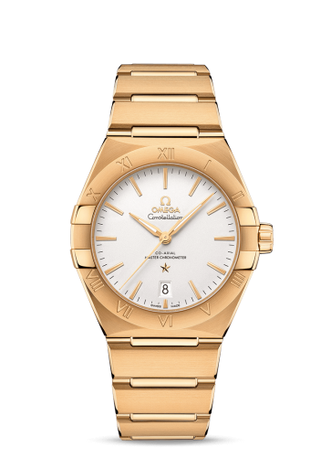 [131.50.39.20.02.002 (aka: 13150392002002)] Constellation Master Chronometer 39 Yellow Gold / Silver / Bracelet