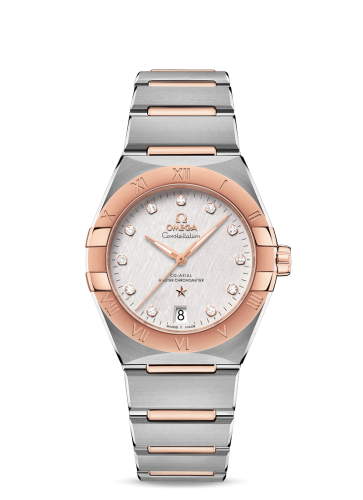 [131.20.36.20.52.001 (aka: 13120362052001)] Constellation Master Chronometer 36 Stainless Steel / Sedna / Silver - Diamond / Bracelet