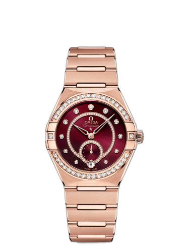 [131.55.34.20.61.001] Constellation Master Chronometer Small Seconds 34 Sedna Gold / Diamond / Black / Bracelet