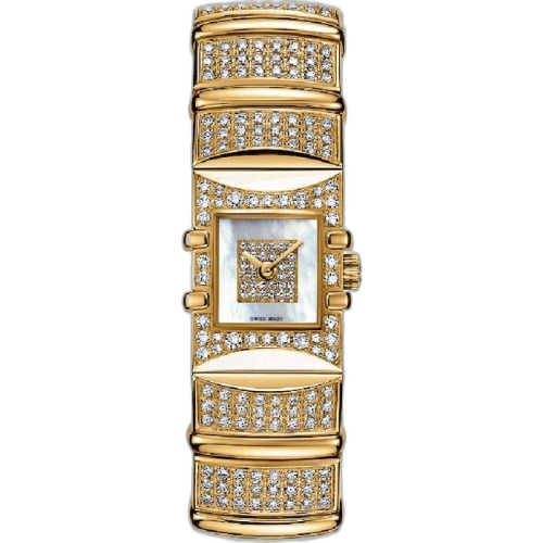 [1148.90.39] Constellation Quadra Quartz Mini 15 Yellow Gold - Diamond / MOP