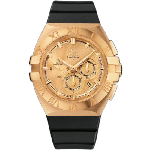 [121.52.41.50.08.001 (aka: 12152415008001)] Constellation Co-Axial 41 Chronograph Double Eagle Yellow Gold / Champagne / Beijing 2008