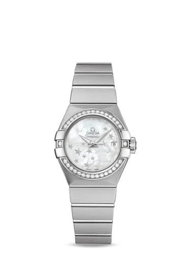 [123.15.27.20.05.001 (aka: 12315272005001)] Constellation Co-Axial 27 Brushed Stainless Steel / Diamond / MOP Stars