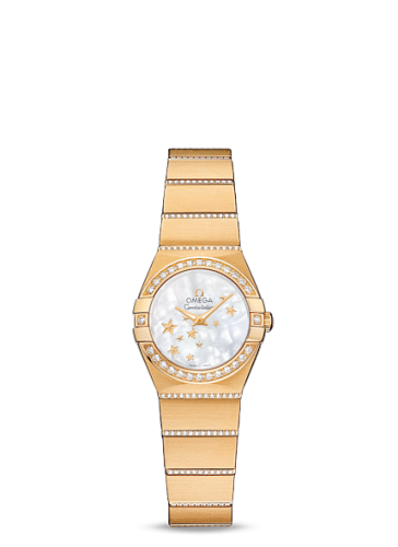 [123.55.24.60.05.002 (aka: 12355246005002)] Constellation Quartz 24 Brushed Yellow Gold / Diamond / MOP