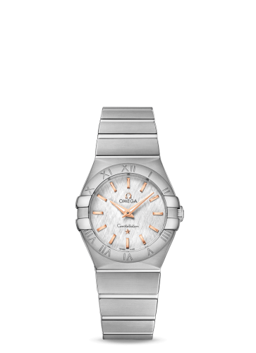 [123.10.27.60.02.004 (aka: 12310276002004)] Constellation Quartz 27 Polished Stainless Steel / Silver Silk