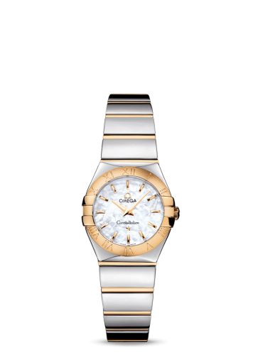 [123.20.24.60.05.004 (aka: 12320246005004)] Constellation Quartz 24 Polished Stainless Steel / Yellow Gold / MOP