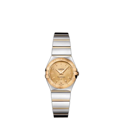 [123.20.24.60.08.002 (aka: 12320246008002)] Constellation Quartz 24 Polished Stainless Steel / Yellow Gold / Champagne