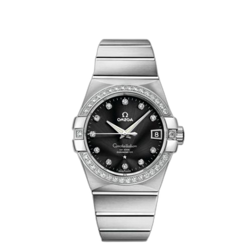 [123.55.38.21.51.001 (aka: 12355382151001)] Constellation Co-Axial 38 White Gold / Diamond / Black