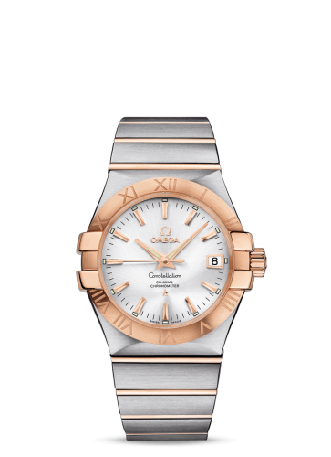 [123.20.35.20.02.001 (aka: 12320352002001)] Constellation Co-Axial 35 Stainless Steel / Red Gold / Silver