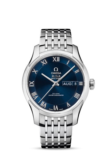 [433.10.41.22.03.001 (aka: 43310412203001)] De Ville Hour Vision Master Chronometer Annual Calendar Stainless Steel / Blue / Bracelet