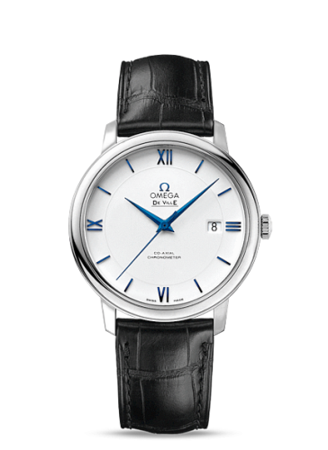 [424.53.40.20.04.001 (aka: 42453402004001)] De Ville Prestige Co-Axial 39.5 White Gold / White