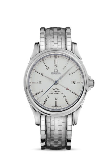 [4533.31.00] De Ville Co-Axial 38.7 GMT Stainless Steel / Silver / Bracelet