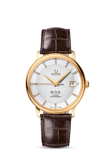 [4617.35.02 (aka: 46173502)] De Ville Prestige Co-Axial 36.5 Yellow Gold / Silver